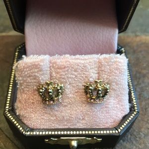 Juicy couture crown earrings